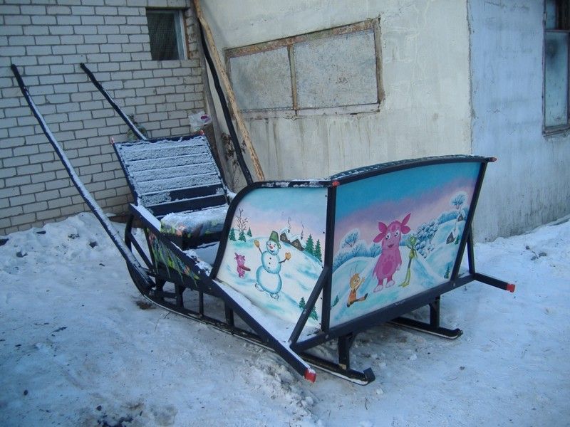 Детские сани «Лунтик»